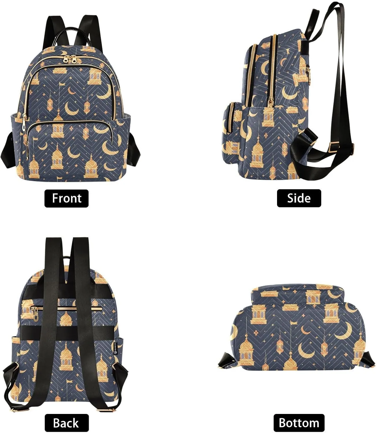 Lamps Moon Backpack Purse for Women Shoulder Bag Fashion Daypack Ladies Handbag Lightweight Travel Bag Rucksack