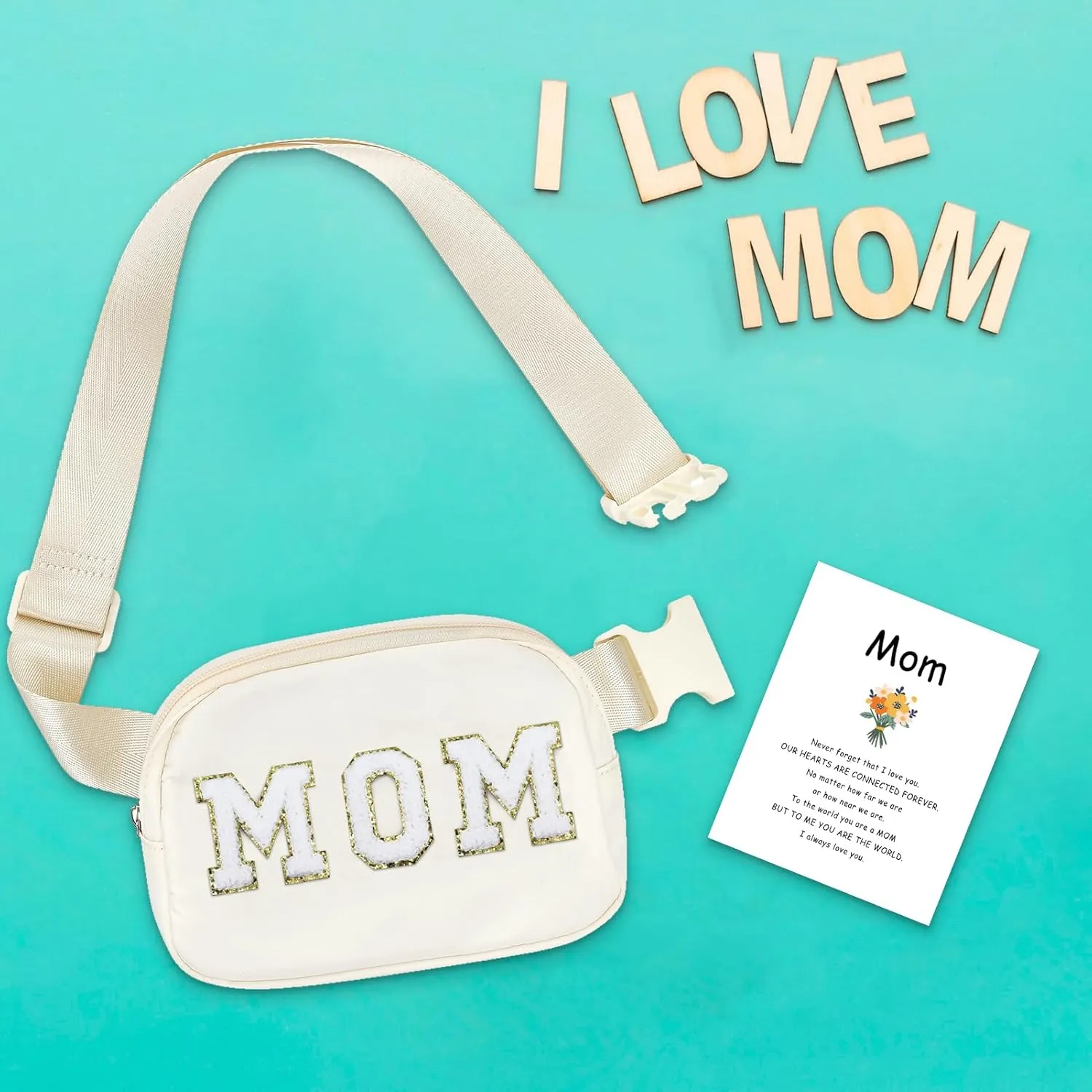 Lamyba Mom Gifts,Mothers Day Gifts for Mom from Daughter/Son,Waterproof & Adjustable Strap Fanny Pack/Crossbody Bag for Mom, New Mom/Boy Mom Gifts,Baseball Mom Accessories,Sports Mom Must Haves