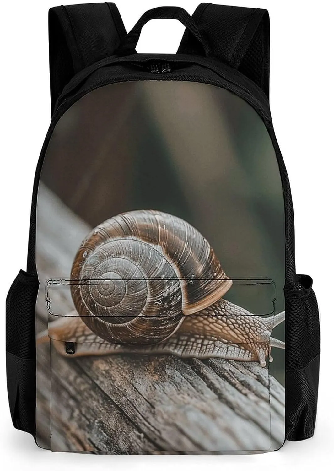 Laptop Backpack for Men Women Casual Daypack A Snail Crawls Backpack Lightweight Bookbag Adjustable Rucksack for Travel Work