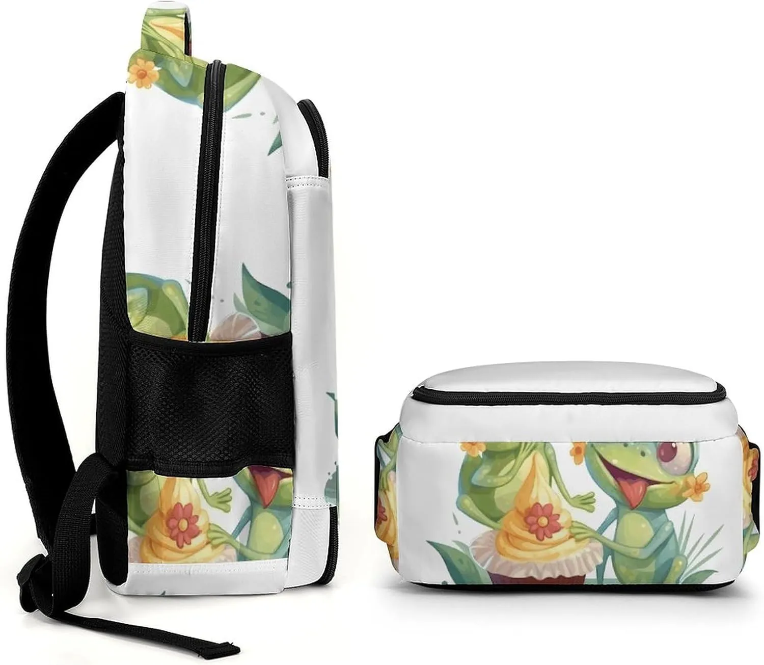 Laptop Backpack for Men Women Daypack Two Frogs Eating Cake Computer Bag Travel Backpacks Laptop Bag