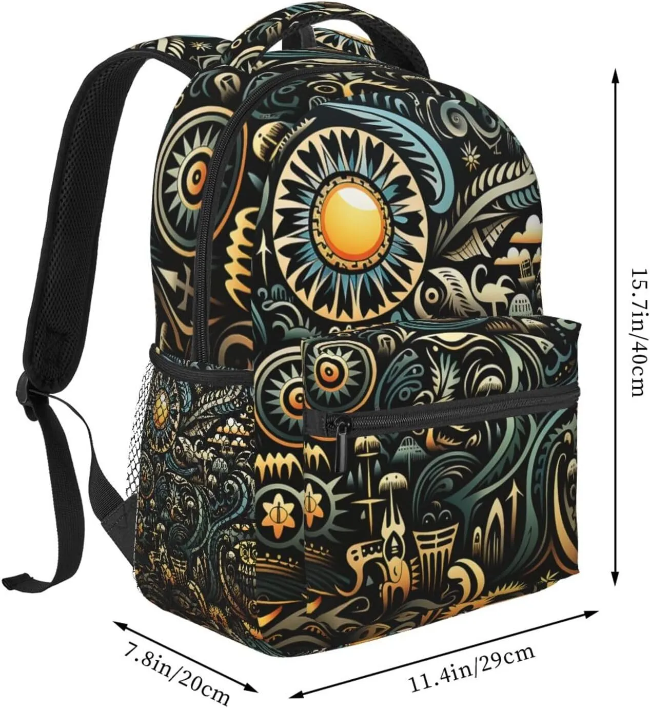 Laptop Backpack for Men Women Lightweight Travel Daypack Complex Graphics Backpack Rucksack for Work