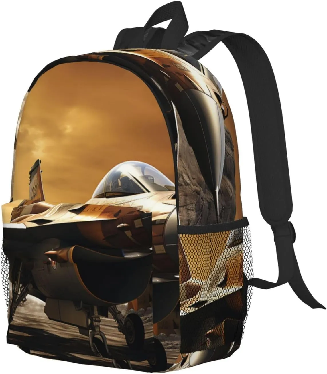 Laptop Backpack Lightweight Backpack for Men Women Daypack Falcon Fighter Laptop Bag Casual Backpack for Travel