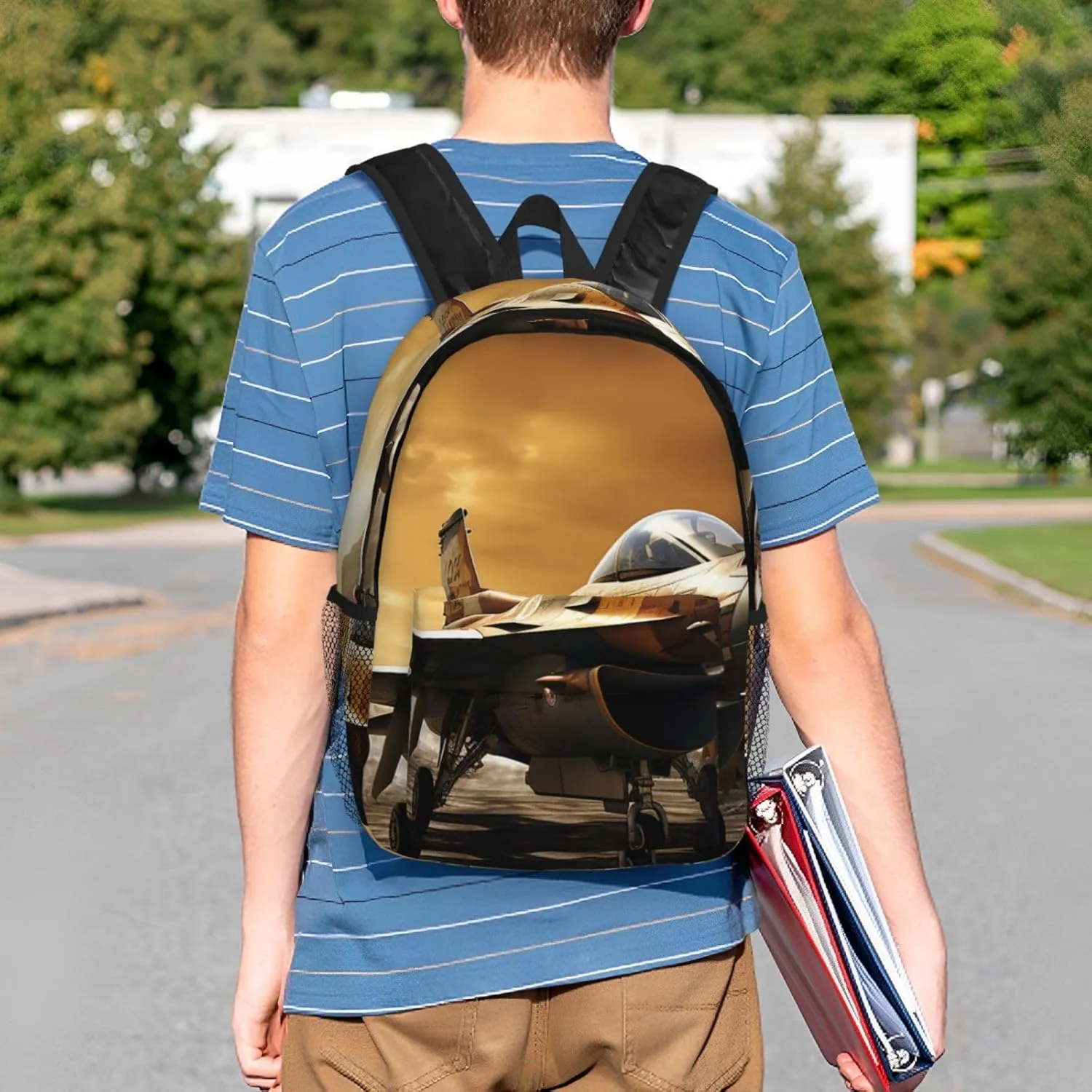 Laptop Backpack Lightweight Backpack for Men Women Daypack Falcon Fighter Laptop Bag Casual Backpack for Travel