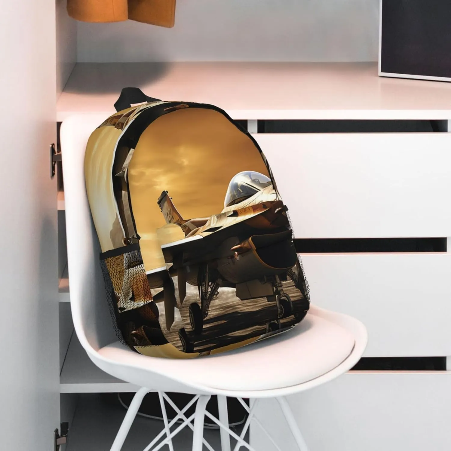 Laptop Backpack Lightweight Backpack for Men Women Daypack Falcon Fighter Laptop Bag Casual Backpack for Travel