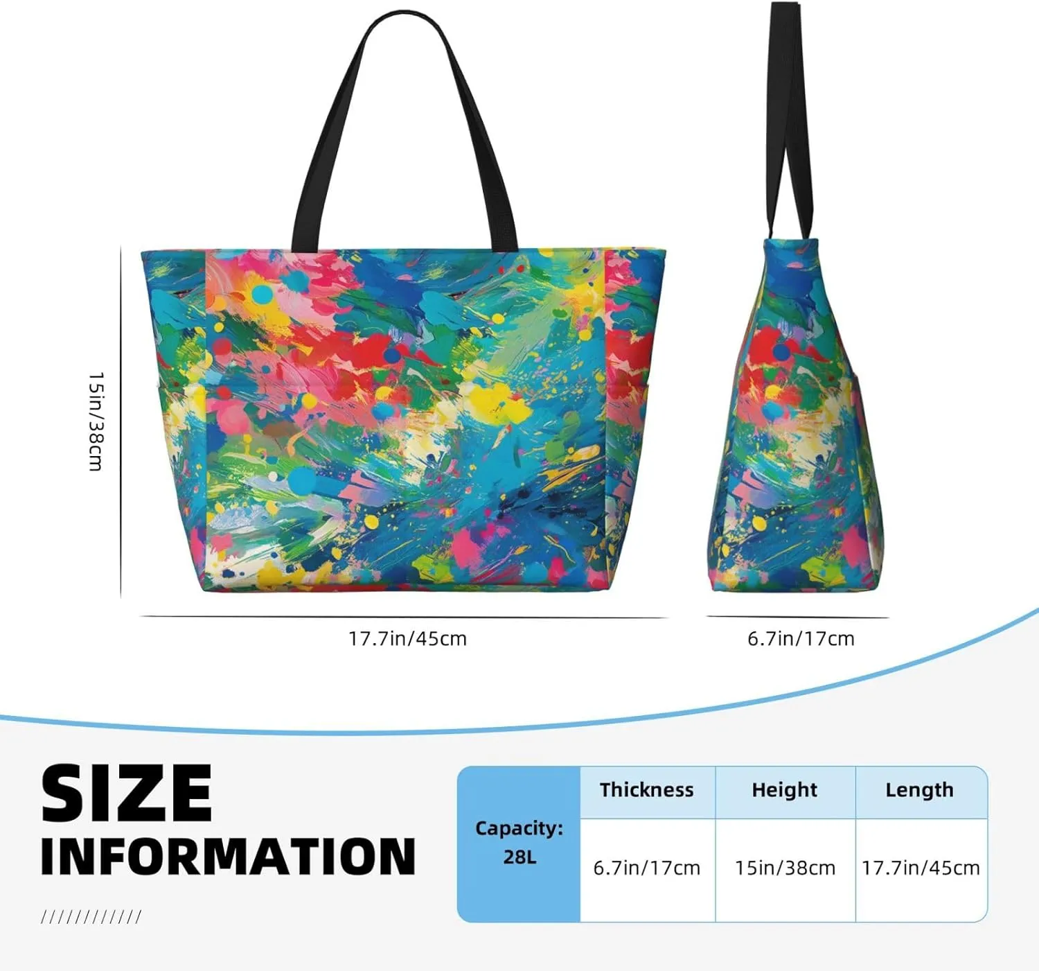 Large Beach Bag Waterproof Beach Totes Bags for Women Men, Pool Bag with Zipper Pocket