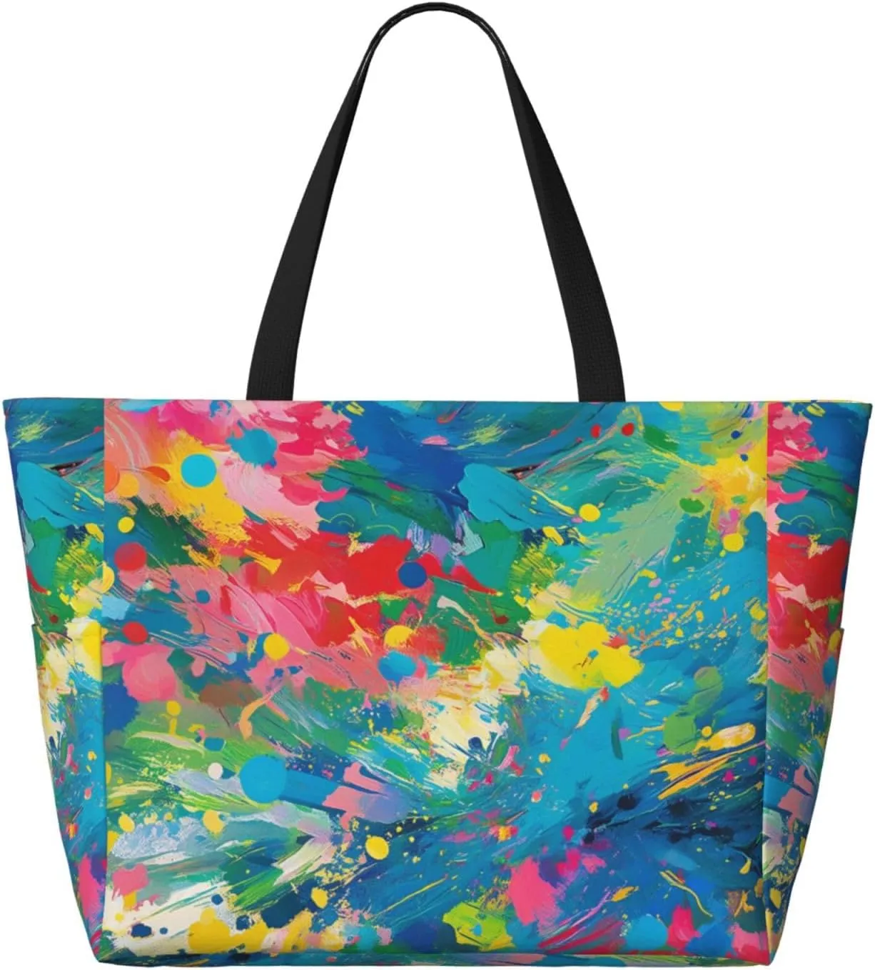 Large Beach Bag Waterproof Beach Totes Bags for Women Men, Pool Bag with Zipper Pocket