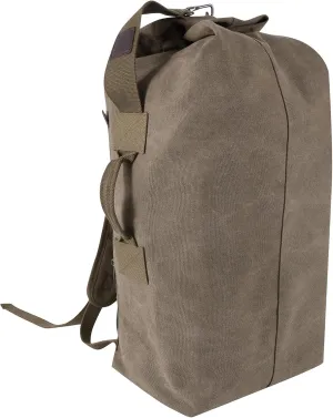 Large Capacity Canvas Leisure Backpack Tactical Military Duffel Bags Travel Climbing Bag,Gym Bag Top Load for Outdoor Sports (Army Green, Upgrade L)