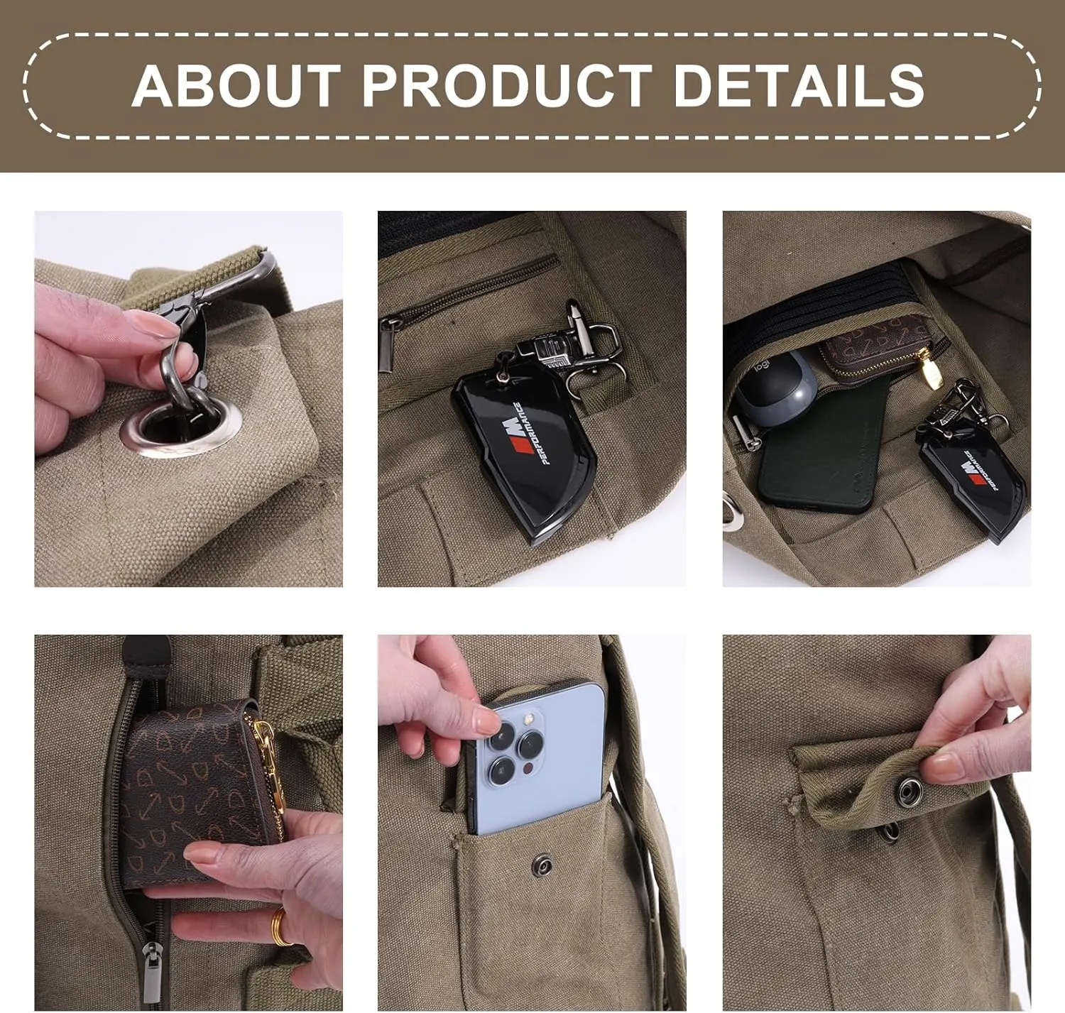 Large Capacity Canvas Leisure Backpack Tactical Military Duffel Bags Travel Climbing Bag,Gym Bag Top Load for Outdoor Sports (Army Green, Upgrade L)