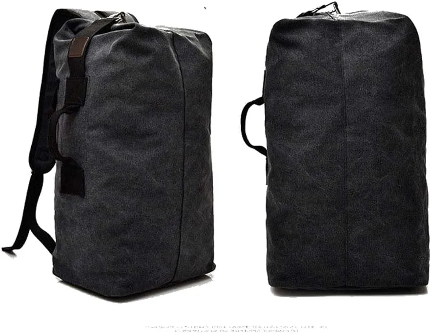 Large Capacity Travel Climbing Bag Tactical Military Duffel Bag Top Load Double Strap Canvas Backpack
