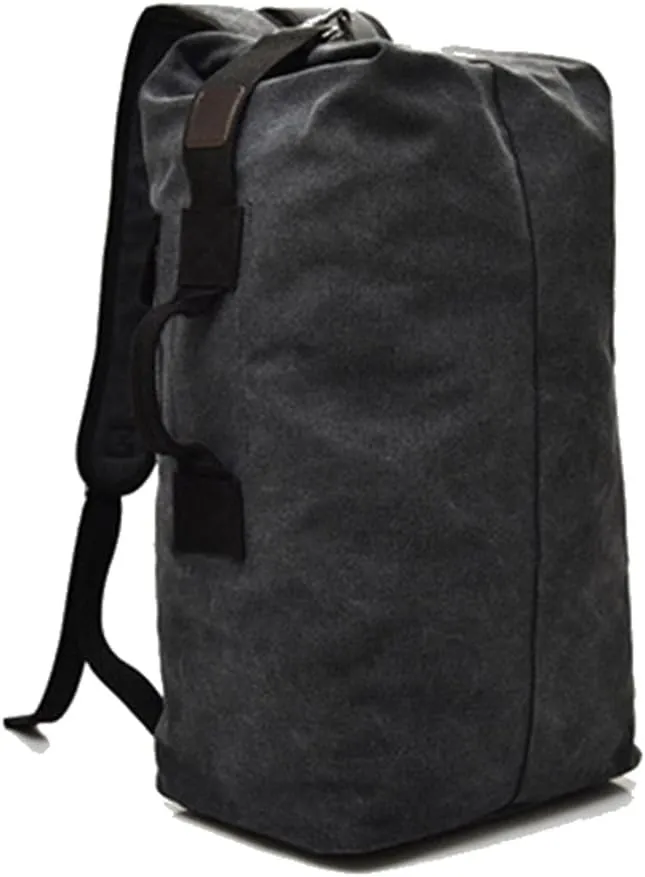 Large Capacity Travel Climbing Bag Tactical Military Duffel Bag Top Load Double Strap Canvas Backpack