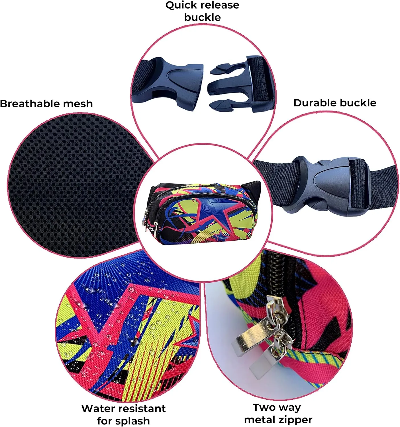 Large Fanny Pack for Men and Women Crossbody Fashion Waist Pack Bag for Fitness Workout Adjustable Strap Gifts for Sports Running Hiking Cycling Traveling Hands Free Wallets Fits All Phones