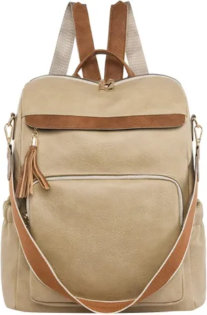 Leather Handbags for Women Waterproof Stylish Daypack Purses Shoulder Bags Fashion Soft Leather Outdoor Backpack
