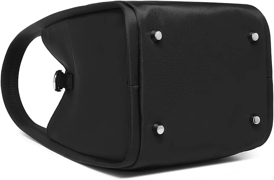 Leather Tote Bag Slouchy Handbag with Zipper Stylish for Women's