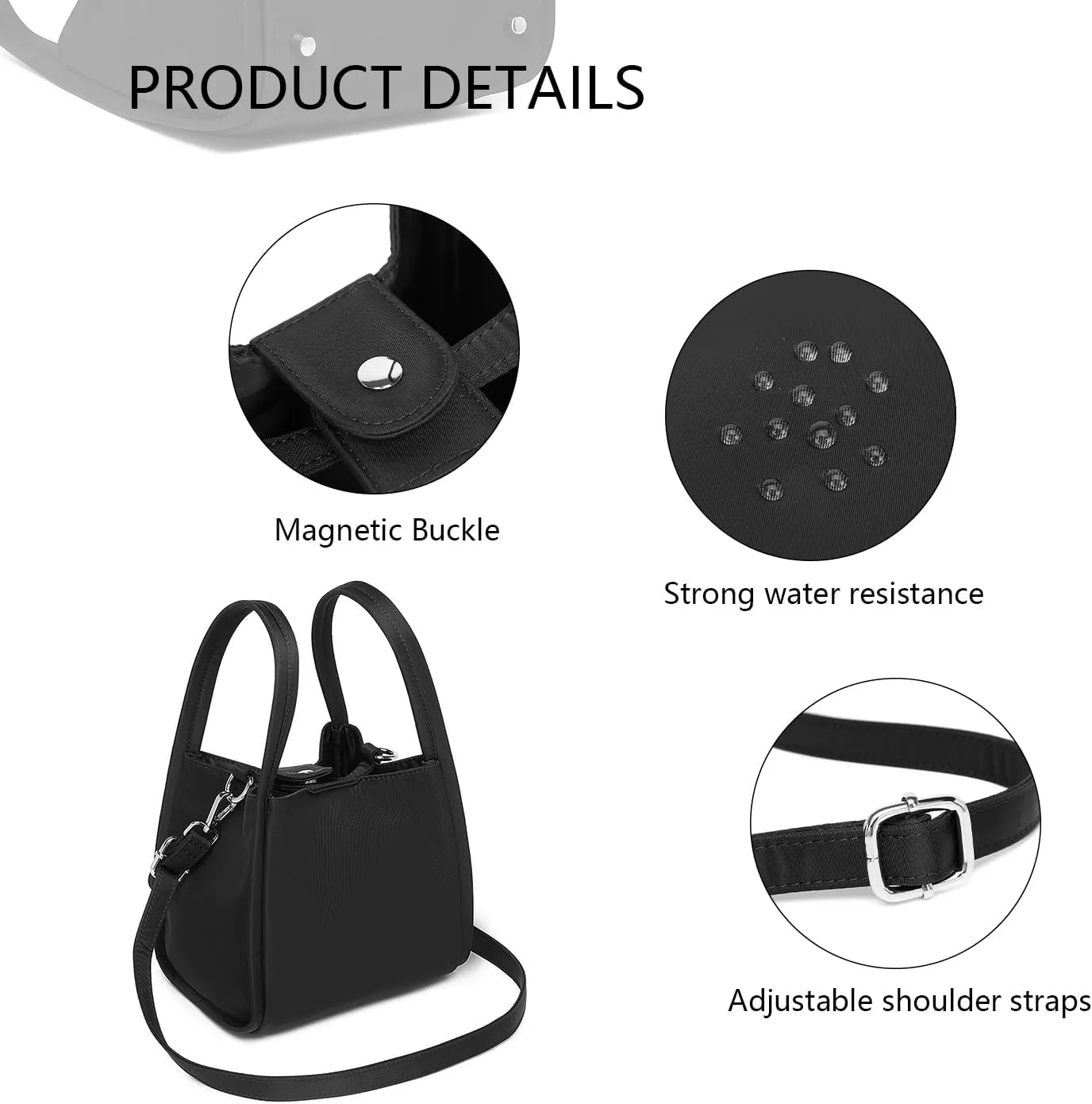 Leather Tote Bag Slouchy Handbag with Zipper Stylish for Women's