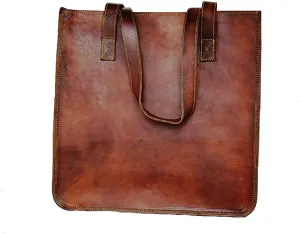 Leather Vintage Gypsy bag Vintage tote bag shoulder bag Women leather top handlebags Leather bags for women