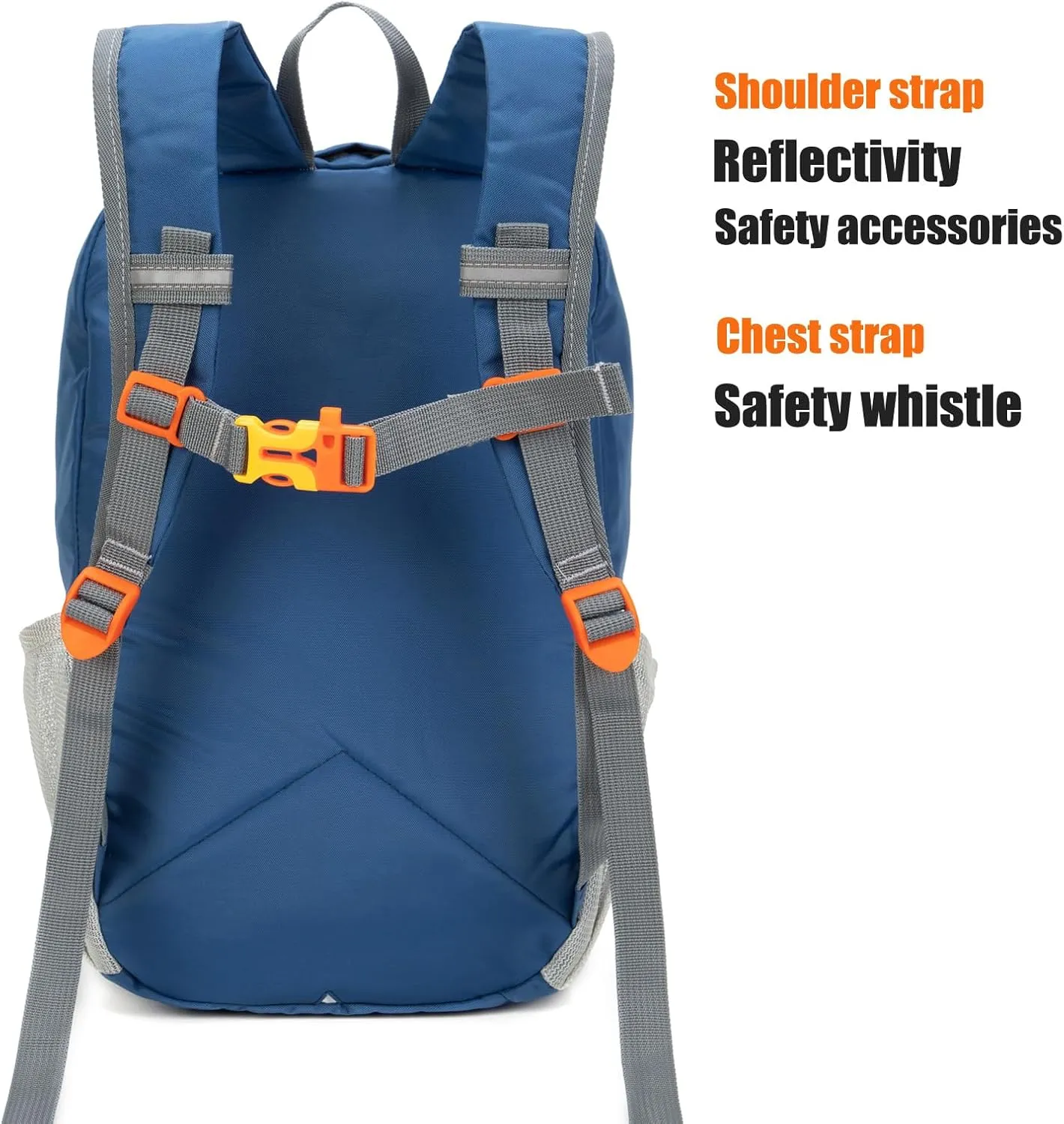 Little Kids Hiking Backpack for Boys or Girls, Small Daypack for Camping or Travel (Blue, Small)