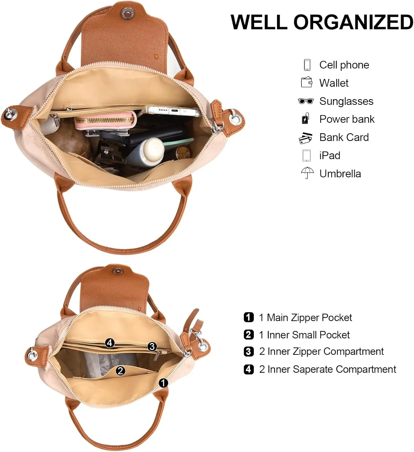 Long Keeper Mini Crossbody Bag for Women Casual Lightweight Small Nylon Tote Bag Ladies Shoulder Purses & Handbags With Strap
