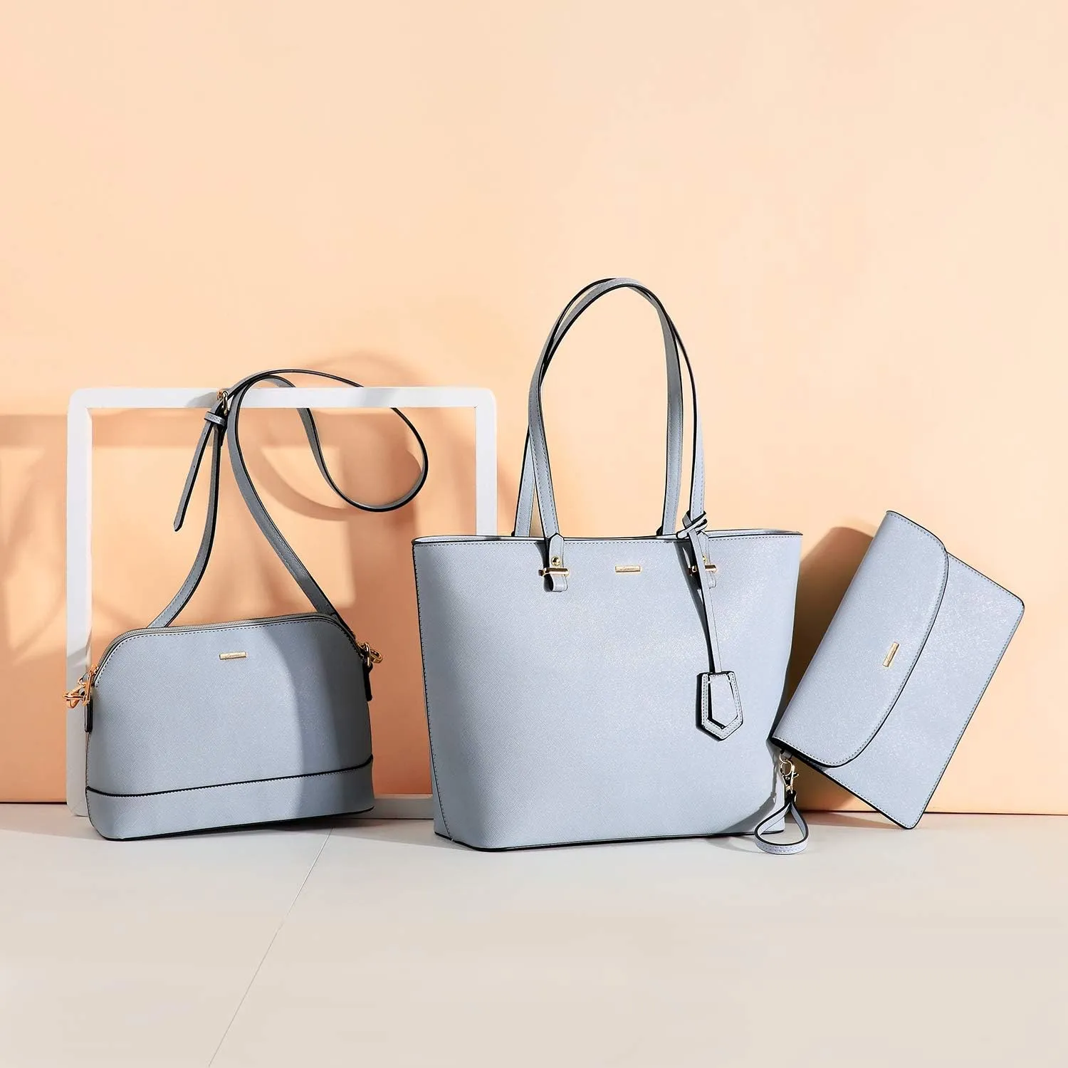 LOVEVOOK Purses for Women Fashion Handbag Set Tote Bags Shoulder Bag Top Handle Satchel Bags