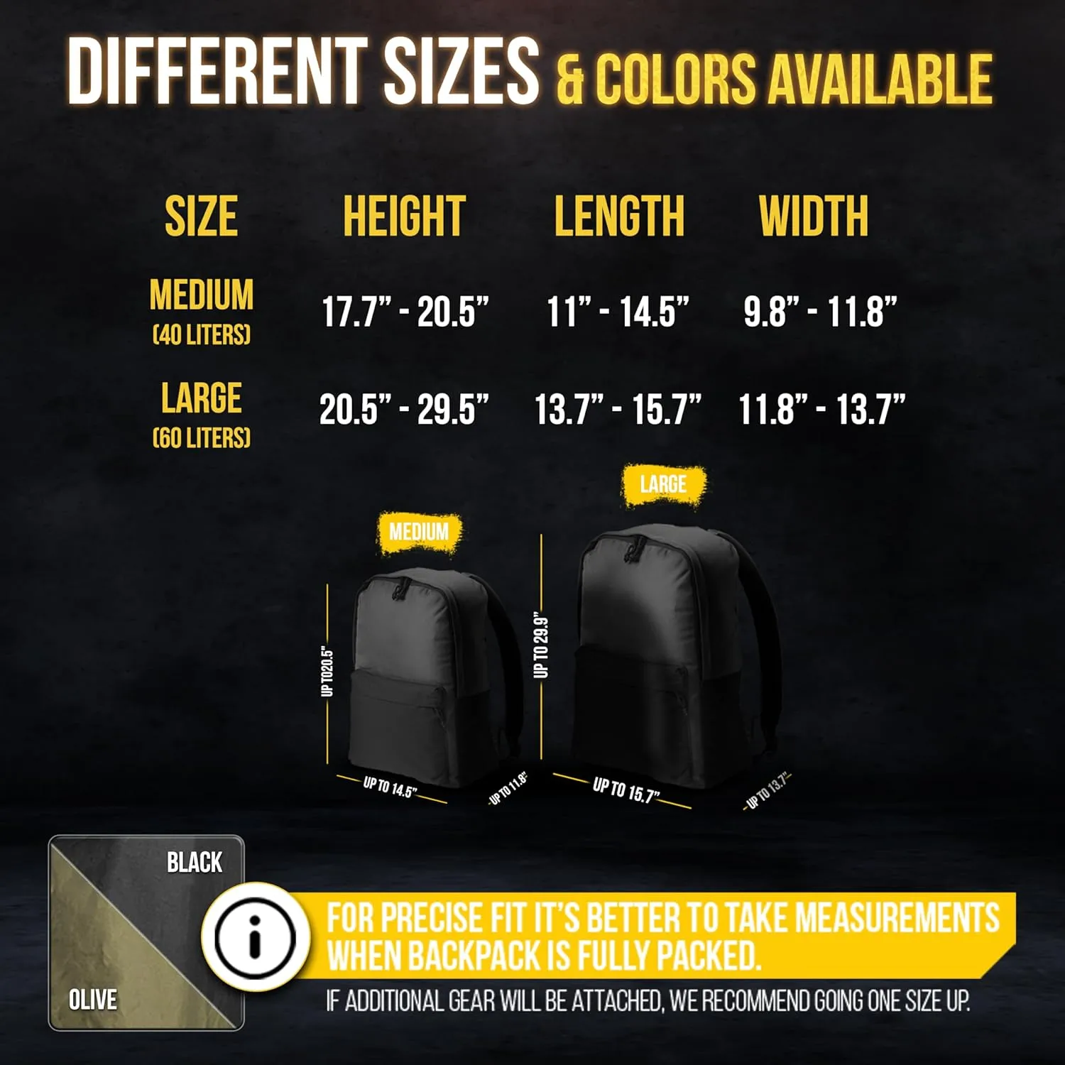 M-Tac Backpack Rain Cover Waterproof - Bag Rain Cover - for Hiking Travel Camping Military