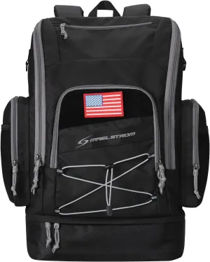 Maelstrom Swim Backpack,35L Swimming bag with Separate Shoes Compartment,Swim Gear Bag,Athlete Gym Rucksack for Men and Women