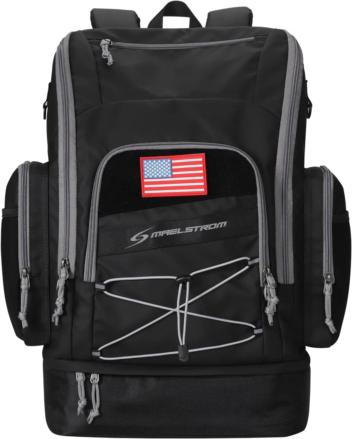 Maelstrom Swim Backpack,35L Swimming bag with Separate Shoes Compartment,Swim Gear Bag,Athlete Gym Rucksack for Men and Women
