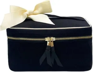 Makeup Bag for Women | Cosmetic Bag Organizer for Girls | Makeup Pouch for Traveling | Toiletry Bags for Women | Make Up Travel Pouches | Black