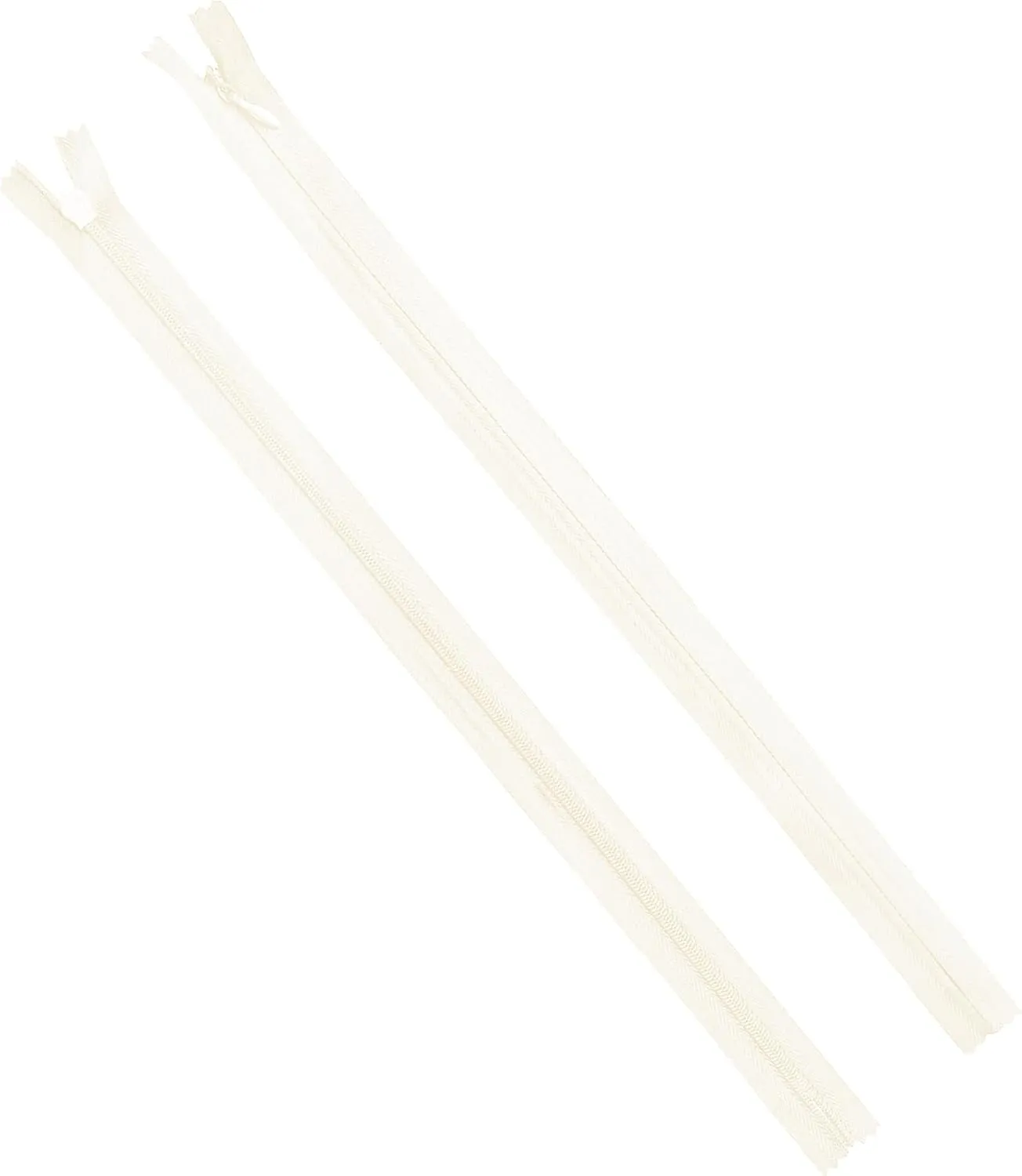 Mandala Crafts Off White Hidden Zippers - Off White Invisible Zippers 7 Inches Zippers - 100 Zippers for Sewing Crafts - #3 Sewing Zippers Bulk Off White Zipper Supplies