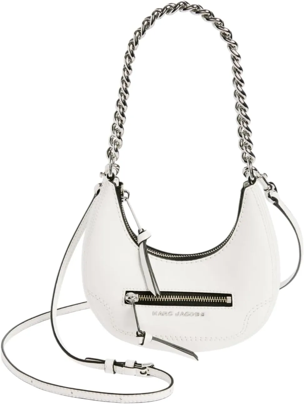 Marc Jacobs Mini Crescent Crinkle Leather Crossbody Bag