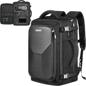 Mavic 3 Pro Case, Mavic 3 Case, Expandable Carry On Drone Bag for DJI RC/Pro/N1 Controller, Travel Large Capacity RC Pro Backpack Fits 17.3 Inch Laptop and DJI Fly More Combo Accessories