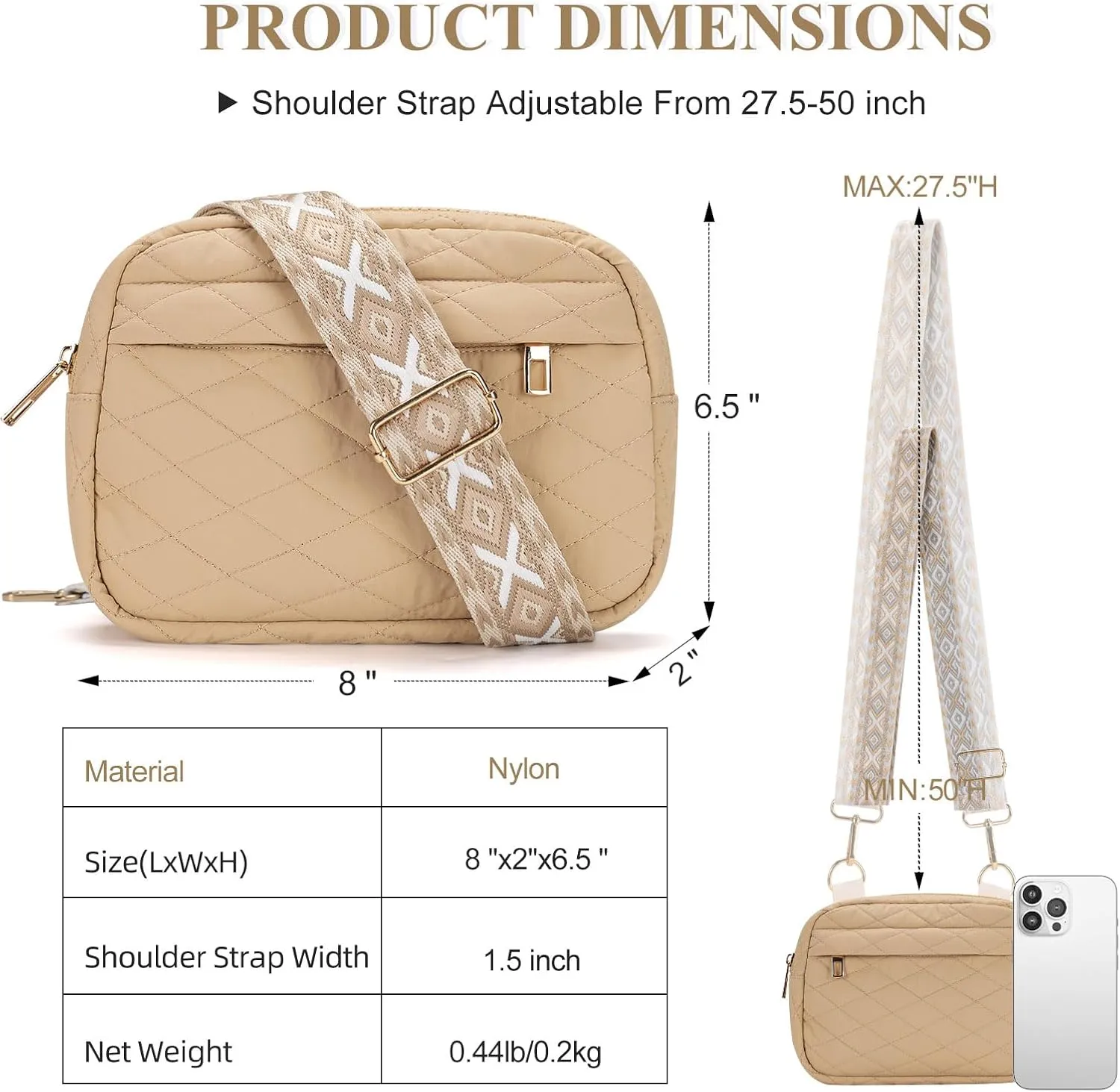MAXTOP Small Crossbody Bags for Women Belt Bag Fanny Pack with Adjustable Strap
