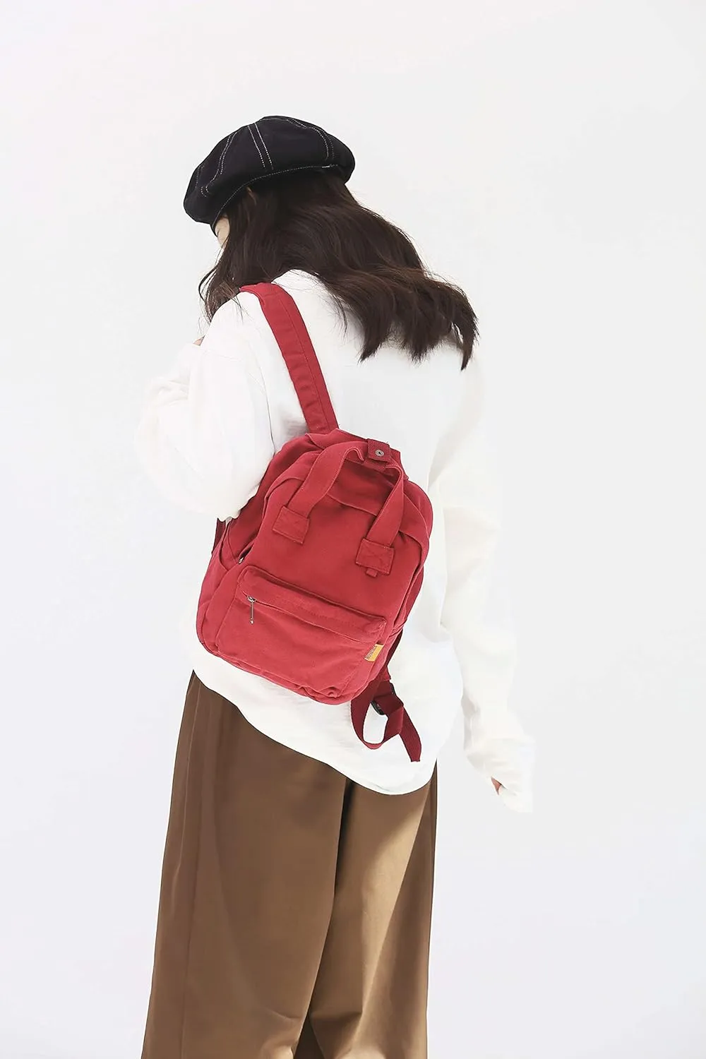 MaxxCloud Vintage Denim Laptop Backpack Casual Canvas Daypack Handbag Purse Lightweight Rucksack Shoulder Bag