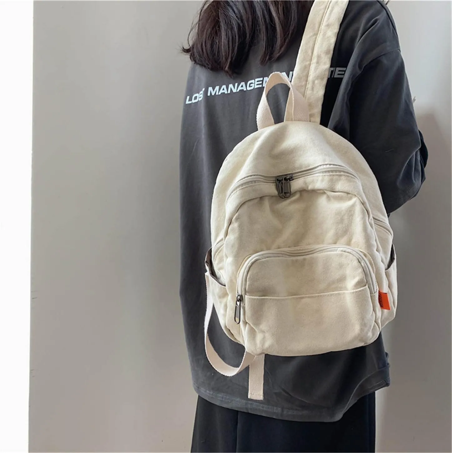 MaxxCloud Vintage Denim Laptop Backpack Casual Canvas Daypack Handbag Purse Lightweight Rucksack Shoulder Bag