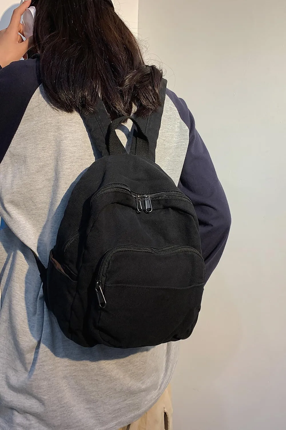 MaxxCloud Vintage Denim Laptop Backpack Casual Canvas Daypack Handbag Purse Lightweight Rucksack Shoulder Bag