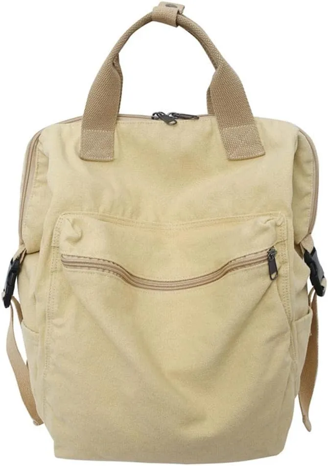 MaxxCloud Vintage Denim Laptop Backpack Casual Canvas Daypack Handbag Purse Lightweight Rucksack Shoulder Bag