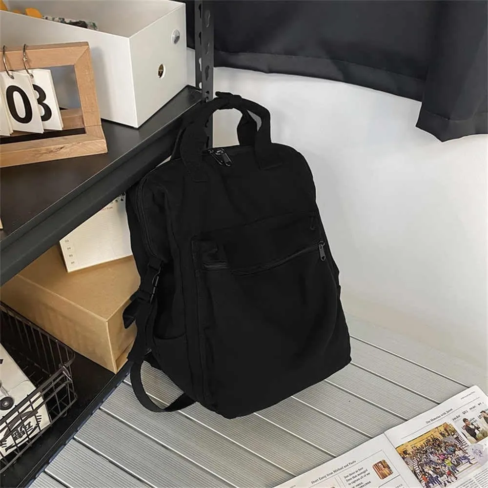 MaxxCloud Vintage Denim Laptop Backpack Casual Canvas Daypack Handbag Purse Lightweight Rucksack Shoulder Bag