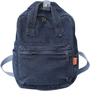 MaxxCloud Vintage Denim Laptop Backpack Casual Canvas Daypack Handbag Purse Lightweight Rucksack Shoulder Bag
