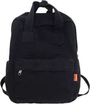 MaxxCloud Vintage Denim Laptop Backpack Casual Canvas Daypack Handbag Purse Lightweight Rucksack Shoulder Bag