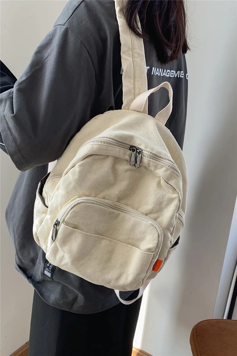 MaxxCloud Vintage Denim Laptop Backpack Casual Canvas Daypack Handbag Purse Lightweight Rucksack Shoulder Bag
