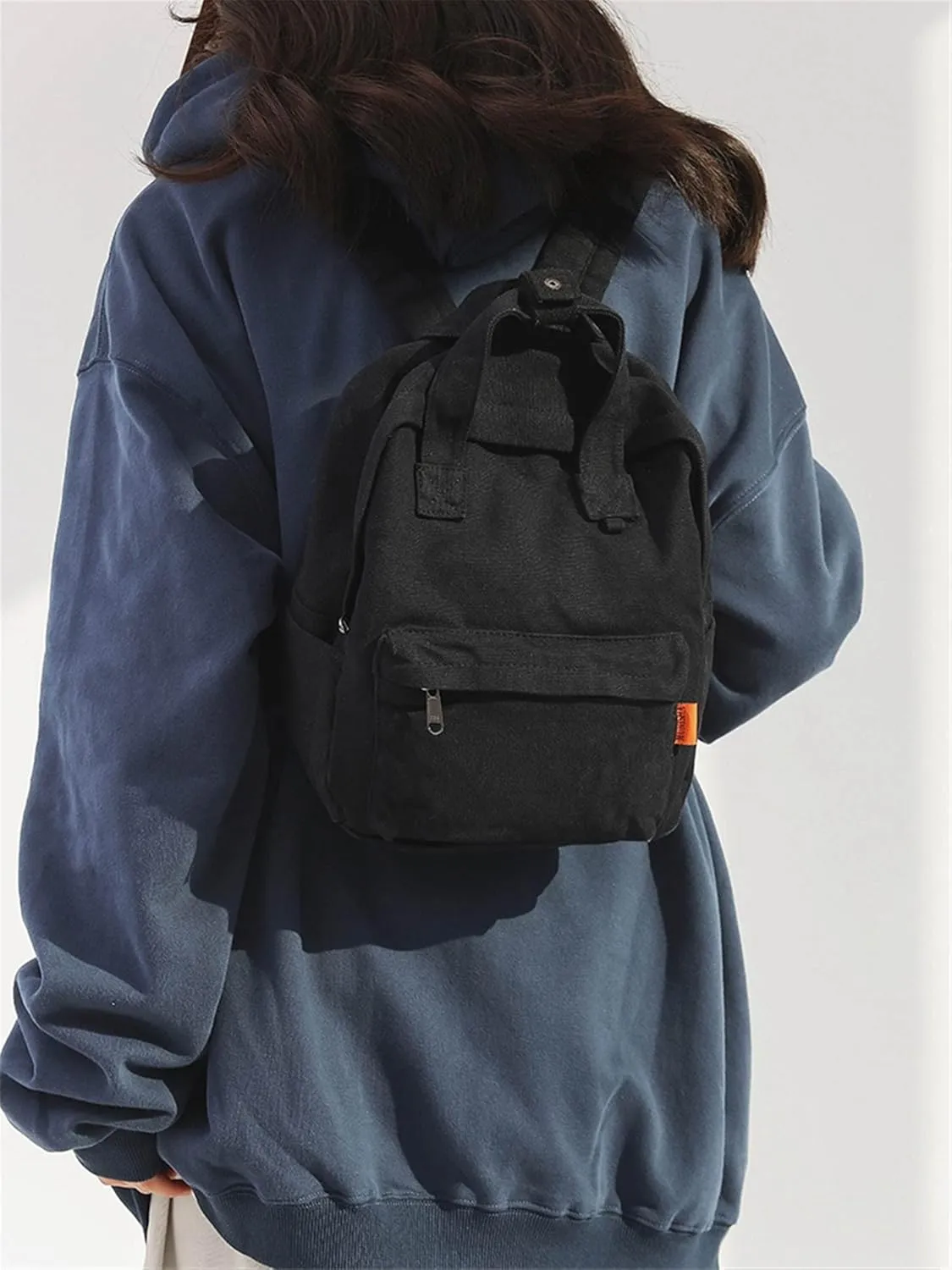MaxxCloud Vintage Denim Laptop Backpack Casual Canvas Daypack Handbag Purse Lightweight Rucksack Shoulder Bag