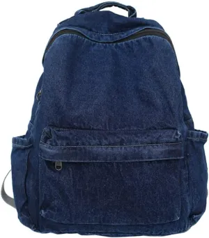 MaxxCloud Vintage Denim Laptop Backpack Casual Canvas Daypack Handbag Purse Lightweight Rucksack Shoulder Bag