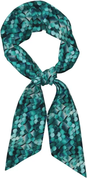 Mermaid fish scale print print Womens Fashion Scarf Unique Tie Headband Handbag Accessories Hat Decorations Wristbands ﻿, Black, One Size, Black, One Size