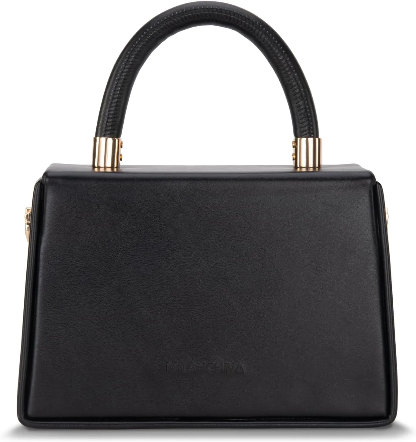 Milan Chiva Small Top Handle Purses for Women Mini Satchel Crossbody Bag Elegant Square Bag