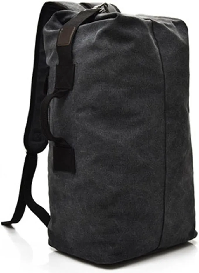 Military Duffel Bag Top Load Double Strap Canvas Backpack Army Travel Big Size