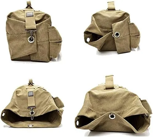 Military Duffel Bag Top Load Double Strap Canvas Backpack Army Travel Big Size,Large Capacity Travel Climbing Bag