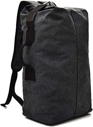 Military Duffel Bag Top Load Double Strap Canvas Backpack Army Travel Big Size,Large Capacity Travel Climbing Bag