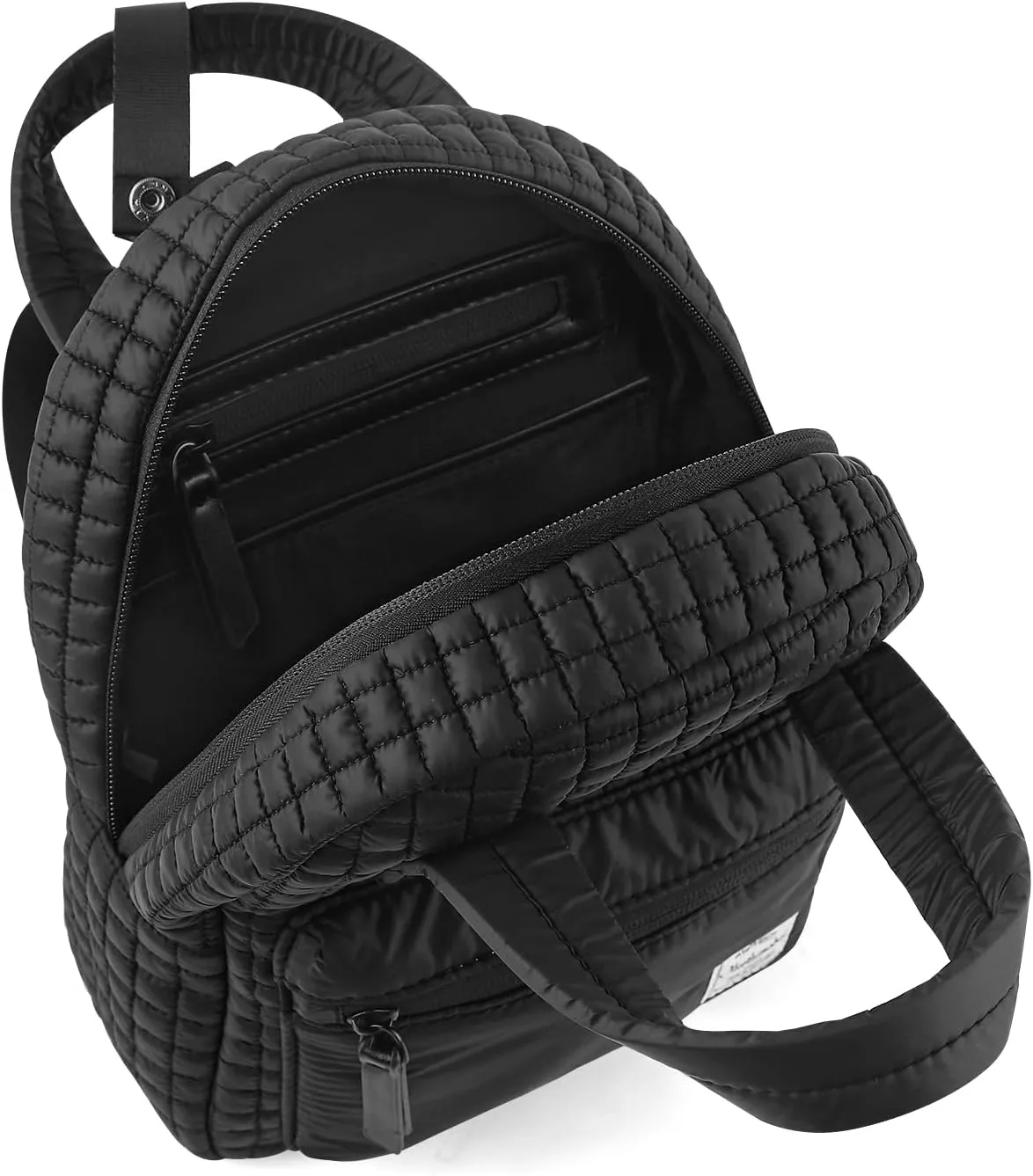 Mini Quilted Puffer Backpack for Women,Lightweight Puffy Bookbag,Small Casual Daypack for Ladies