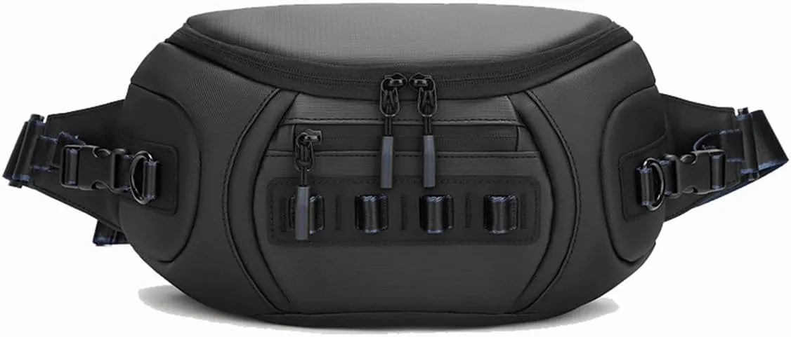 Mirrorless Camera Sling Bag Waterproof, Crossbody Fanny Pack Belt Bags Women Men Shoulder Sling Bag (Black,33 * 10 * 18.5cm)