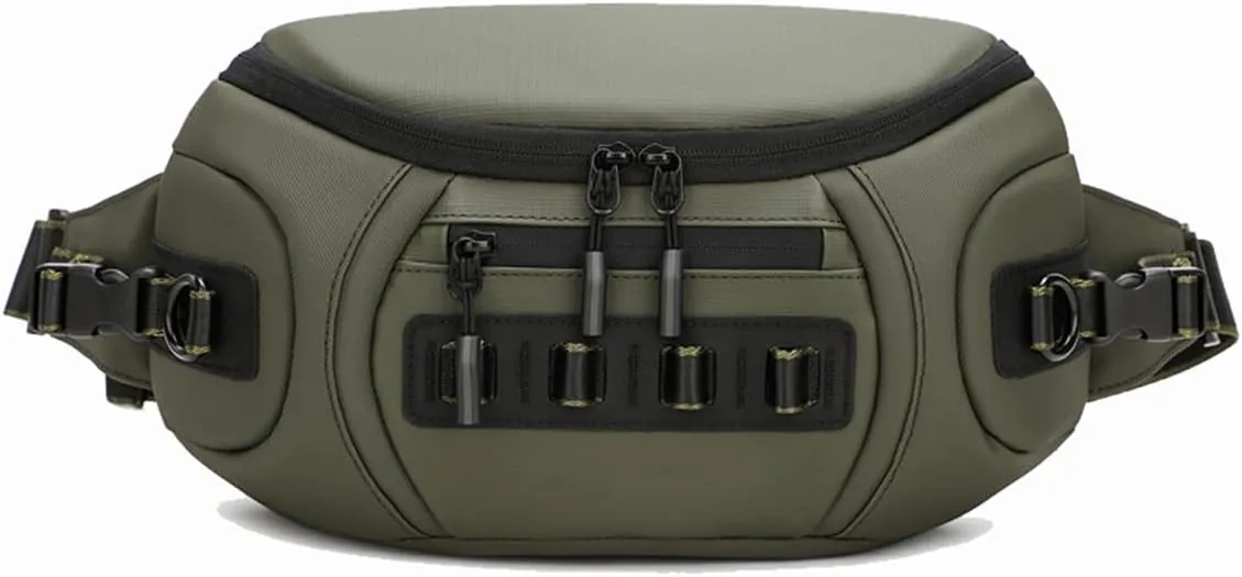 Mirrorless Camera Sling Bag Waterproof, Crossbody Fanny Pack Belt Bags Women Men Shoulder Sling Bag (Green,33 * 10 * 18.5cm)