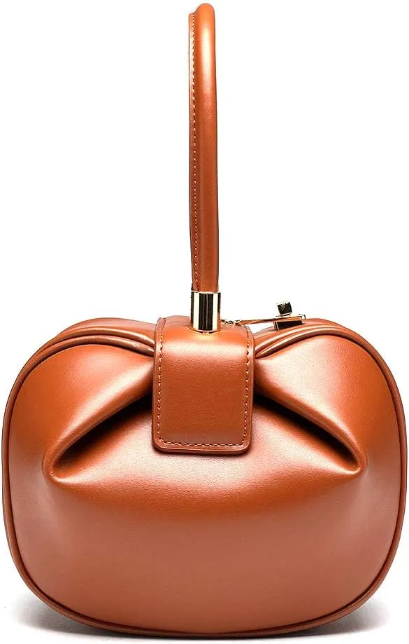 Mn&Sue Fashion Designer Women's Genuine Leather Top Handle Handbag Evening Bag Party Prom Wedding Purse