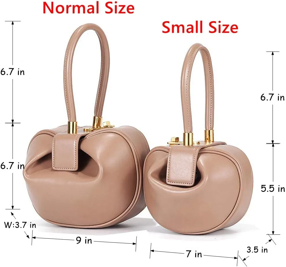 Mn&Sue Fashion Designer Women's Genuine Leather Top Handle Handbag Evening Bag Party Prom Wedding Purse